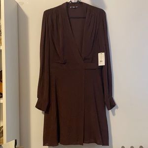 EQUIPMENT Allaire shirred silk-blend wrap dress
